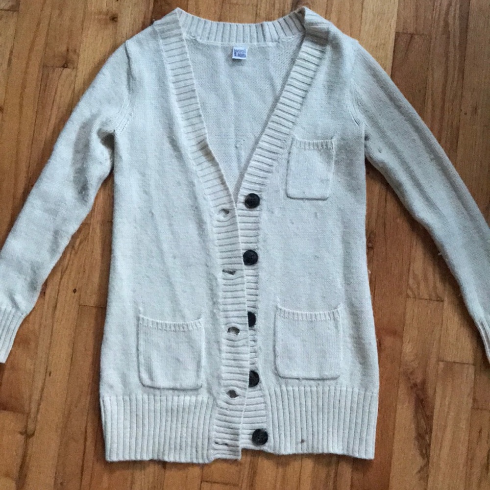 Thick knit cardigan